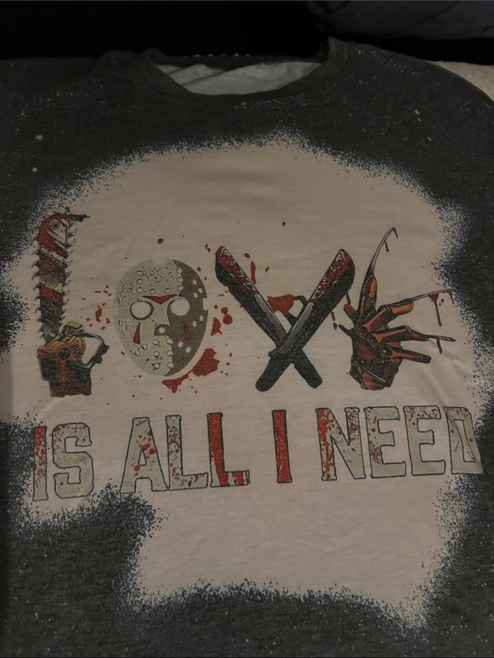 Halloween/Horror 'Love Is All I Need' Graphic Tee